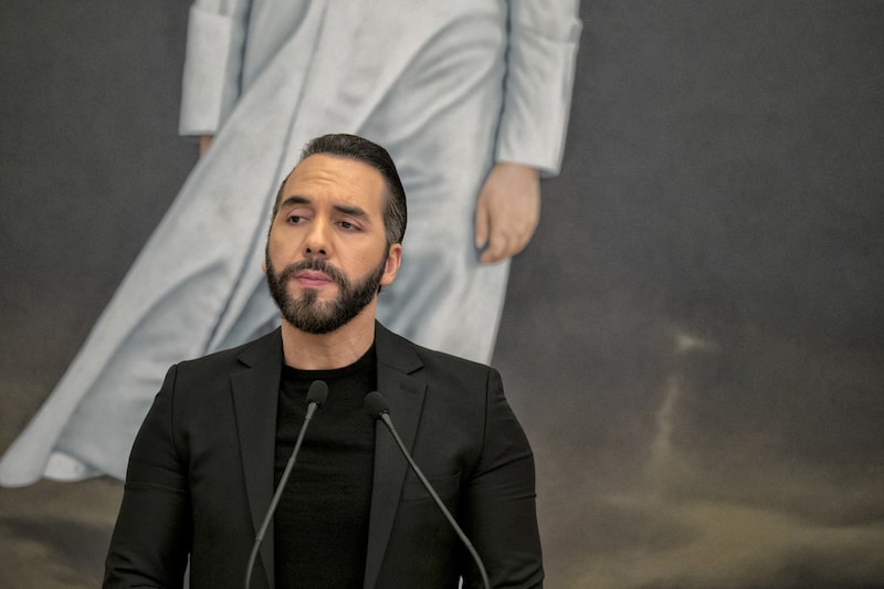 Nayib Bukele, presidente de El Salvador, habla durante una conferencia de prensa en la Casa Presidencial en San Salvador. Nayib Bukele, presidente de El Salvador, habla durante una conferencia de prensa en la Casa Presidencial en San Salvador.