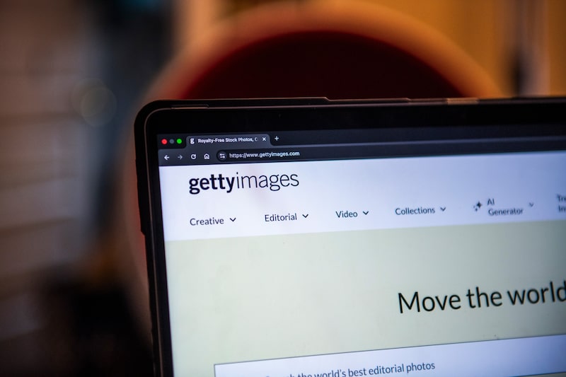 La página web de Getty Images en un ordenador portátil. Foto: Tiffany Hagler-Geard/Bloomberg La página web de Getty Images en un ordenador portátil. Foto: Tiffany Hagler-Geard/Bloomberg