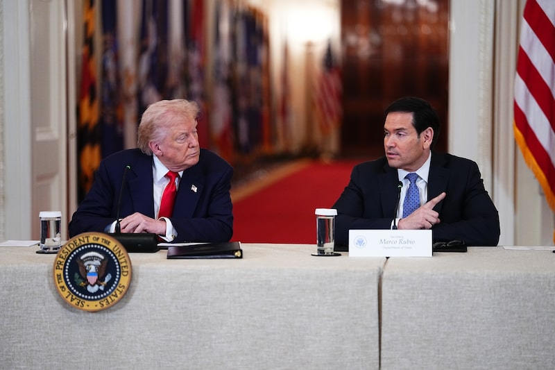 El presidente Donald Trump y el secretario de Estado Marco Rubio. Fotógrafo: Aaron Schwartz/Bloomberg El presidente Donald Trump y el secretario de Estado Marco Rubio. Fotógrafo: Aaron Schwartz/Bloomberg