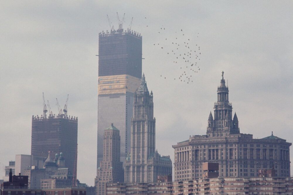 A view from the Manhattan Bridge at Madison Street, 1970. A view from the Manhattan Bridge at Madison Street, 1970.