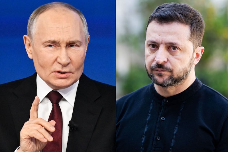 Vladimir Putin, a la izquierda, y Volodymyr Zelenskiy. Fuente: AFP/Getty Images, Bloomberg. Vladimir Putin, a la izquierda, y Volodymyr Zelenskiy. Fuente: AFP/Getty Images, Bloomberg.