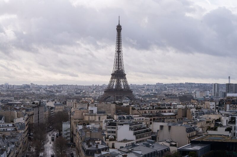 The Eiffel Tower on the city skyline, viewed from the Arc de Triomph in central Paris, France, on Monday, Jan. 22, 2024 The Eiffel Tower on the city skyline, viewed from the Arc de Triomph in central Paris, France, on Monday, Jan. 22, 2024
