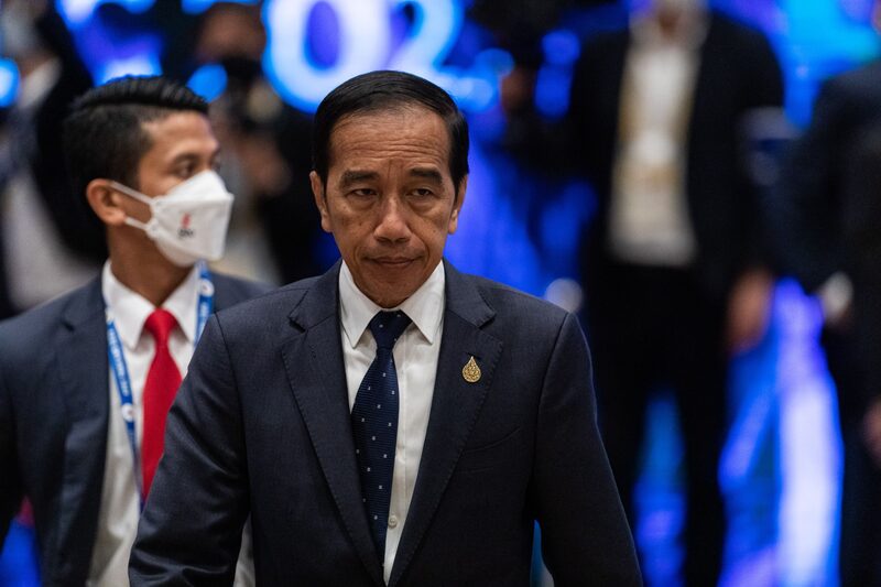 Joko Widodo, presidente de Indonesia, en el diálogo informal de los líderes del Foro de Cooperación Económica Asia-Pacífico (APEC) con invitados en Bangkok, Tailandia, el viernes 18 de noviembre de 2022. Joko Widodo, presidente de Indonesia, en el diálogo informal de los líderes del Foro de Cooperación Económica Asia-Pacífico (APEC) con invitados en Bangkok, Tailandia, el viernes 18 de noviembre de 2022.