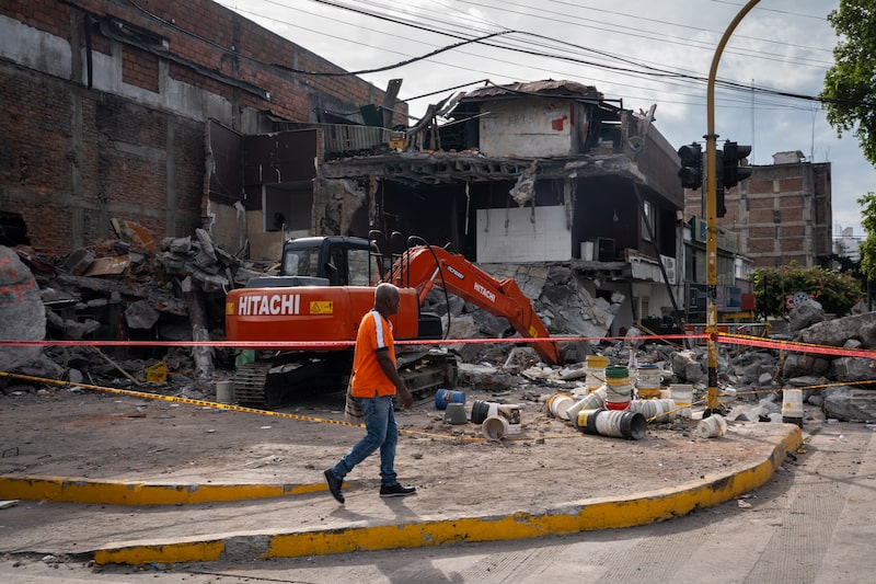 A collapsed building following an earthquake in Cali, Colombia, on Friday, Aug. 14, 2026. The 7.4-magnitude quake that struck on Monday was the second strongest recorded in Colombia in the past century. At least 281 people have died, with 3,971 injured and 379 missing, according to the national disaster management agency. Photographer: Nathalia Angarita/Bloomberg A collapsed building following an earthquake in Cali, Colombia, on Friday, Aug. 14, 2026. The 7.4-magnitude quake that struck on Monday was the second strongest recorded in Colombia in the past century. At least 281 people have died, with 3,971 injured and 379 missing, according to the national disaster management agency. Photographer: Nathalia Angarita/Bloomberg