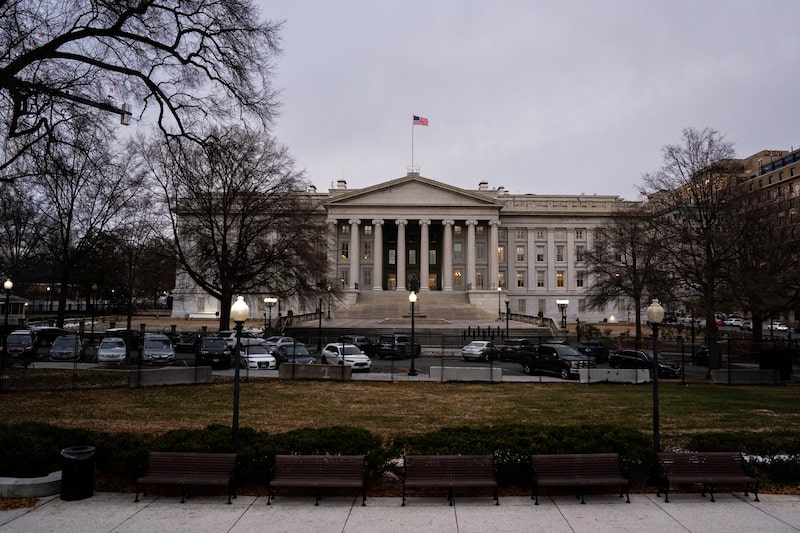 El Departamento del Tesoro de Estados Unidos en Washington. Fotógrafo: Al Drago/Bloomberg. El Departamento del Tesoro de Estados Unidos en Washington. Fotógrafo: Al Drago/Bloomberg.
