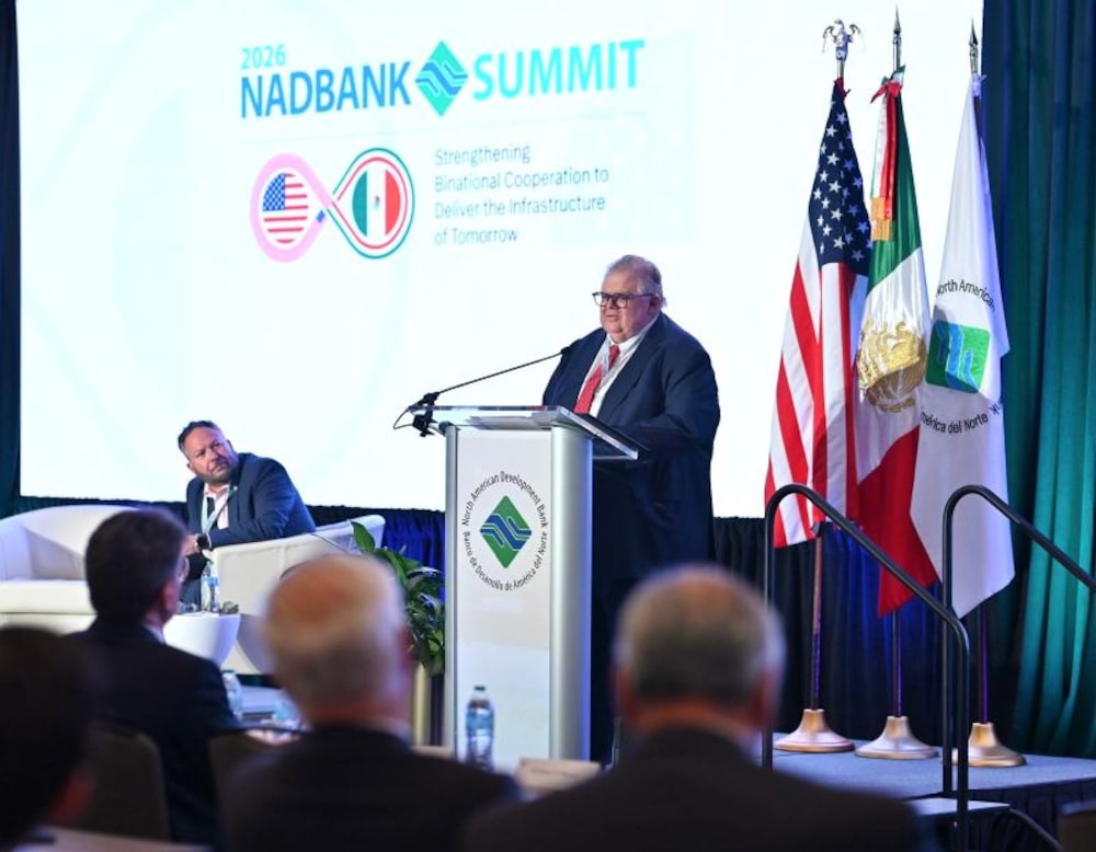 Agustín Carstens, exgobernador de Banxico, imparte una conferencia magistral en el NADBank Summit 2026, en San Antonio, Texas, EE.UU., el 27 de agosto de 2026. Agustín Carstens, exgobernador de Banxico, imparte una conferencia magistral en el NADBank Summit 2026, en San Antonio, Texas, EE.UU., el 27 de agosto de 2026.