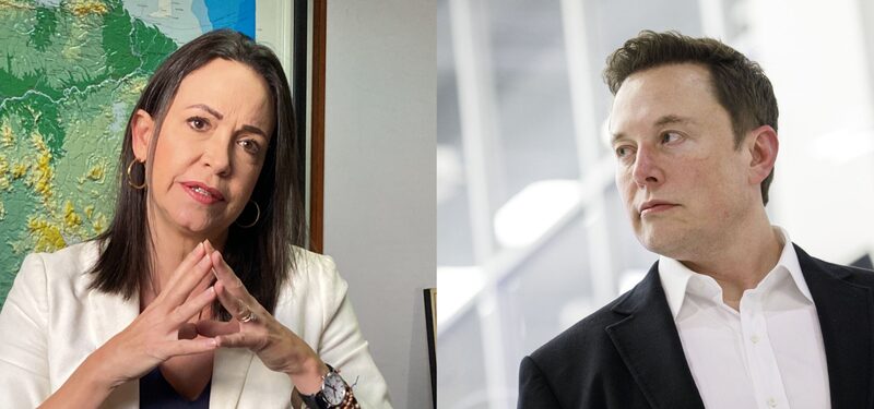 Corina Machado y Elon Musk Corina Machado y Elon Musk