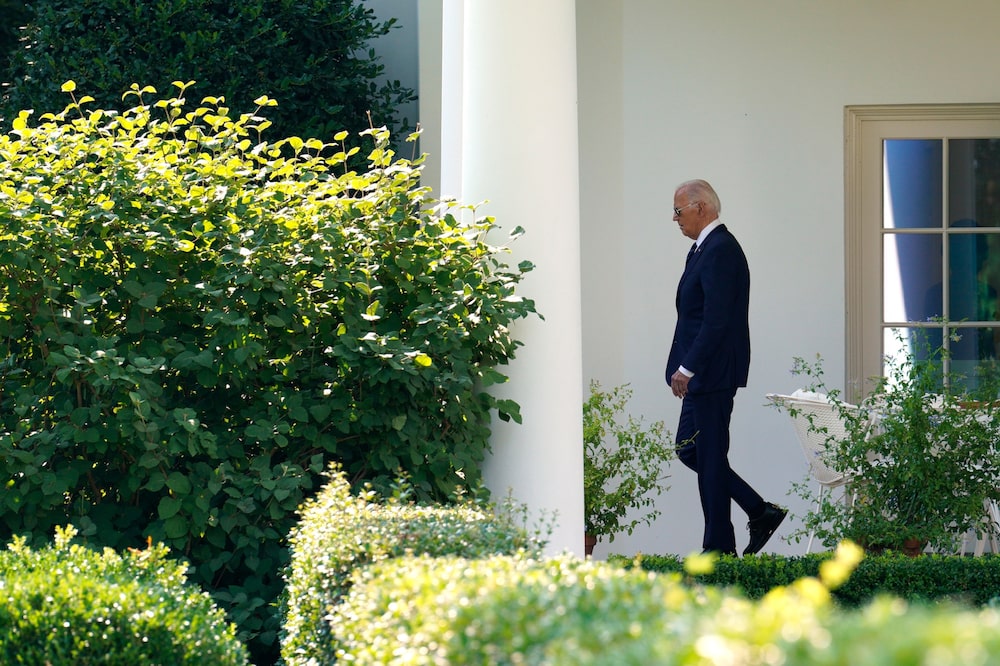 Joe Biden en el exterior de la Casa Blanca en Washington, DC, el 15 de julio. Joe Biden en el exterior de la Casa Blanca en Washington, DC, el 15 de julio.