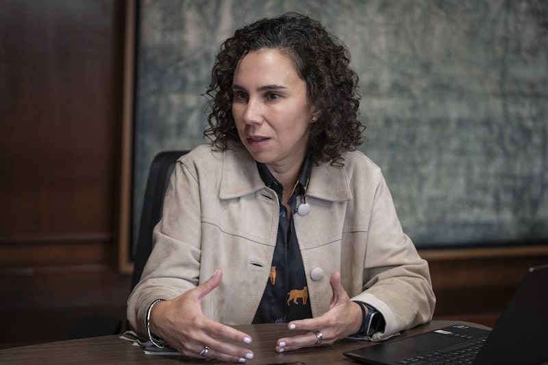 Bibiana Taboada, codirectora del Banco de la República, en la fotografía. Bibiana Taboada, codirectora del Banco de la República, en la fotografía.