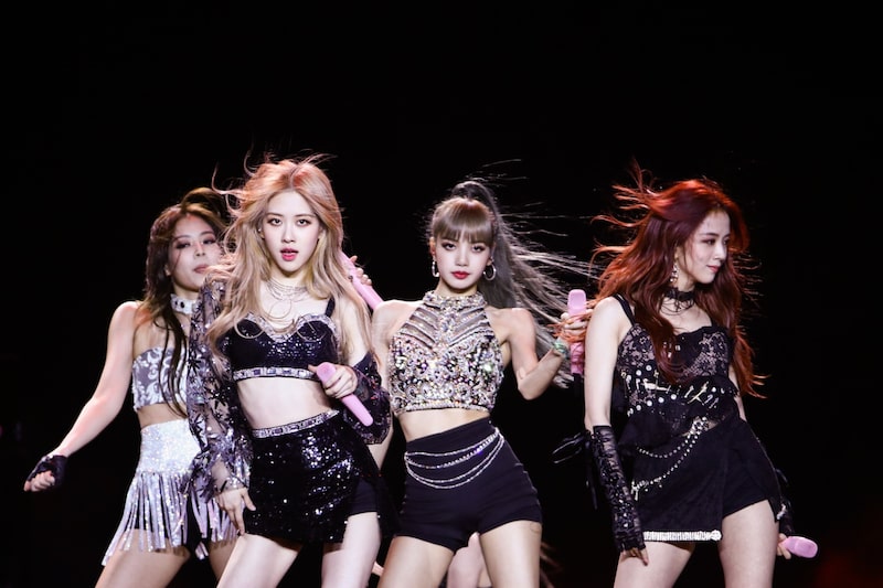 El grupo surcoreano Blackpink durante su concierto en el festival Coachella durante 2019 El grupo surcoreano Blackpink durante su concierto en el festival Coachella durante 2019