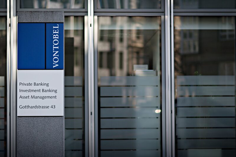 A logo sits on a sign outside the Vontobel Holding AG headquarters in Zurich, Switzerland, on Thursday, March 10, 2016. The Swiss economy returned to growth at the end of last year as it fought off the impact of a currency shock that had threatened to push the country into a recession. Photographer: Michele Limina/Bloomberg A logo sits on a sign outside the Vontobel Holding AG headquarters in Zurich, Switzerland, on Thursday, March 10, 2016. The Swiss economy returned to growth at the end of last year as it fought off the impact of a currency shock that had threatened to push the country into a recession. Photographer: Michele Limina/Bloomberg