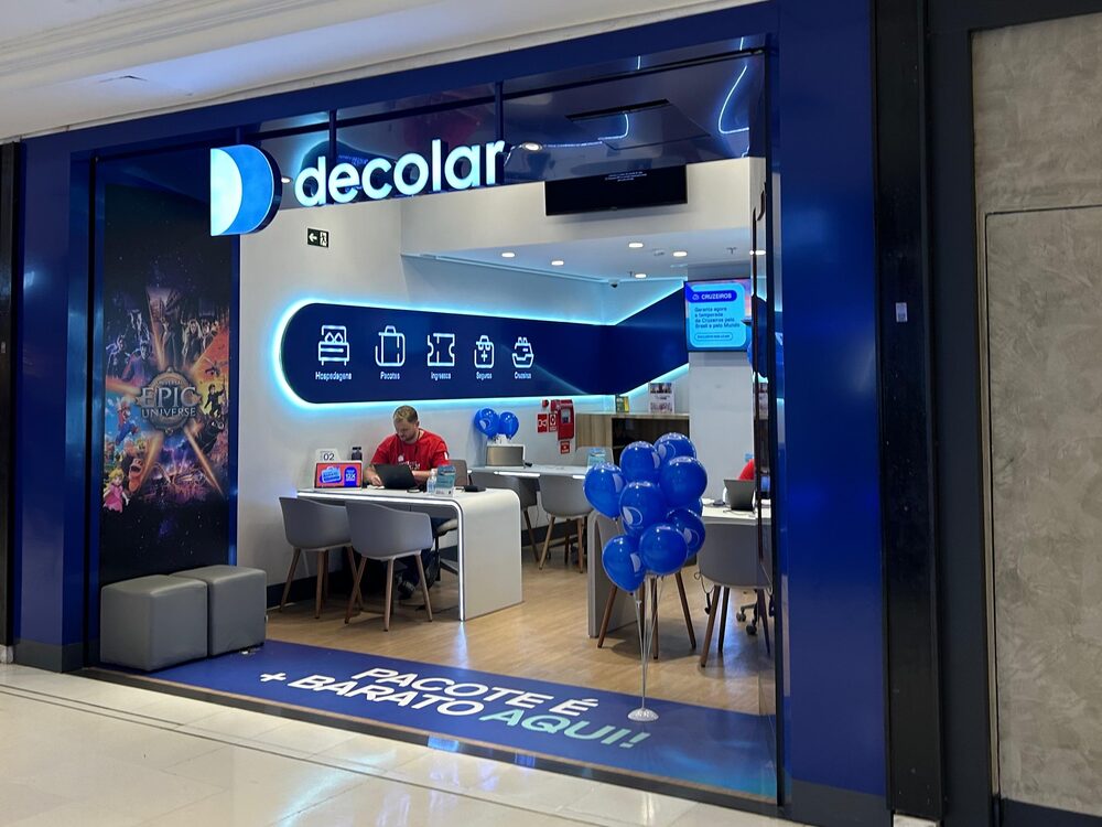 Loja da Decolar, que opera fora do Brasil com a marca Despegar e que foi adquirida pela Prosus por US$ 1,7 bilhão no fim de 2024 (Foto: Bloomberg Línea) Loja da Decolar, que opera fora do Brasil com a marca Despegar e que foi adquirida pela Prosus por US$ 1,7 bilhão no fim de 2024 (Foto: Bloomberg Línea)