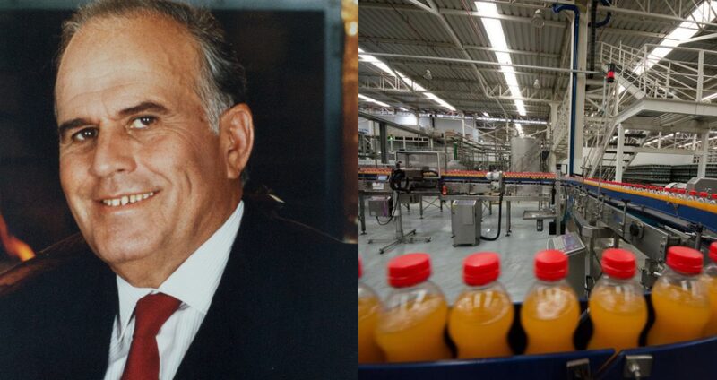 El empresario y una planta de Postobón. El empresario y una planta de Postobón.