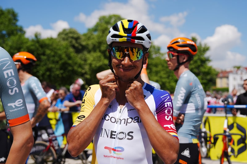 El colombiano Egan Bernal. El colombiano Egan Bernal.