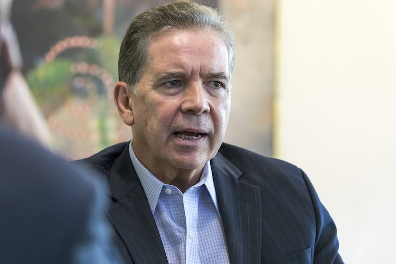Armando Tamez, chief executive officer of Nemak SAB, speaks during an interview at Grupo Industrial Alfa SAB headquarters in San Pedro Garza Garcia, Nuevo Leon state, Mexico, on Thursday, Aug. 23, 2018. Nemak SAB is a global automotive parts manufacturing company and is the world's largest independent maker of aluminum engine heads and blocks. Photographer: Alejandro Cartagena/Bloomberg Armando Tamez, chief executive officer of Nemak SAB, speaks during an interview at Grupo Industrial Alfa SAB headquarters in San Pedro Garza Garcia, Nuevo Leon state, Mexico, on Thursday, Aug. 23, 2018. Nemak SAB is a global automotive parts manufacturing company and is the world's largest independent maker of aluminum engine heads and blocks. Photographer: Alejandro Cartagena/Bloomberg