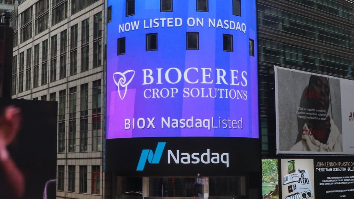 Bioceres pide extensión a Nasdaq para que sus acciones coticen arriba del US$1