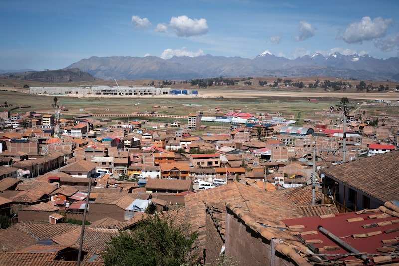 Construcción en el Aeropuerto Internacional de Chinchero en Cusco, Perú. Fotógrafo: Paul Gambin/Bloomberg. Construcción en el Aeropuerto Internacional de Chinchero en Cusco, Perú. Fotógrafo: Paul Gambin/Bloomberg.