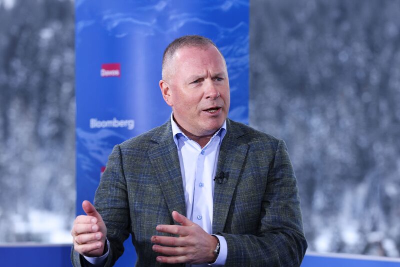 Nicolai Tangen, CEO do fundo soberano da Noruega, em entrevista à Bloomberg TV durante o Fórum Econômico Mundial em Davos (Foto: Hollie Adams/Bloomberg) Nicolai Tangen, CEO do fundo soberano da Noruega, em entrevista à Bloomberg TV durante o Fórum Econômico Mundial em Davos (Foto: Hollie Adams/Bloomberg)