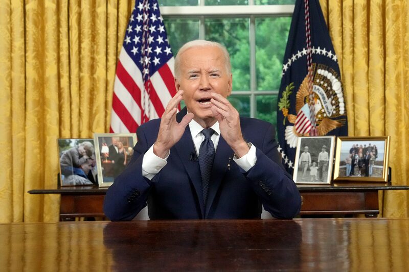 El presidente Biden pronuncia un discurso desde la Oficina Oval ante la nación El presidente Biden pronuncia un discurso desde la Oficina Oval ante la nación