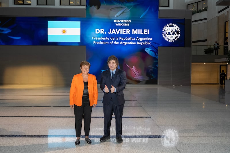 Milei y Georgieva Milei y Georgieva