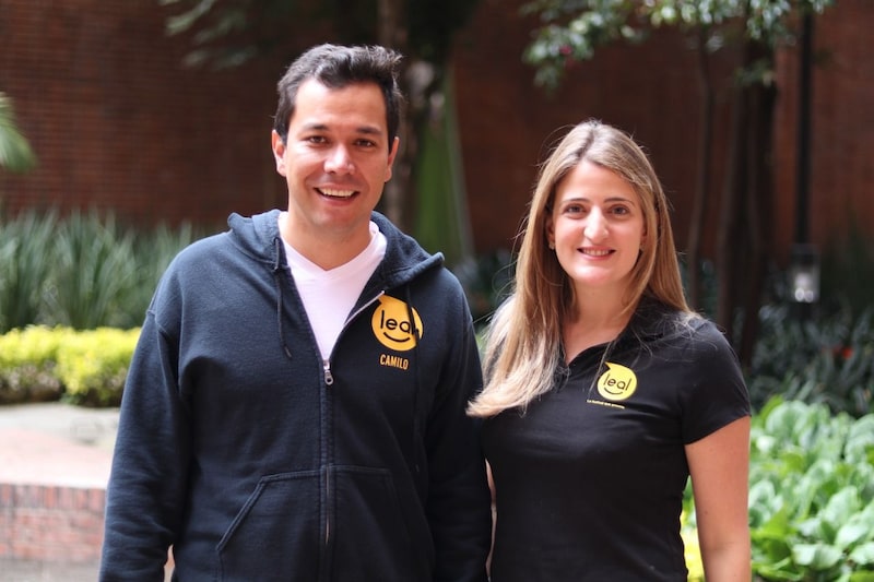 Camilo Martínez (CEO) y Florence Frech (COO) de Leal Camilo Martínez (CEO) y Florence Frech (COO) de Leal