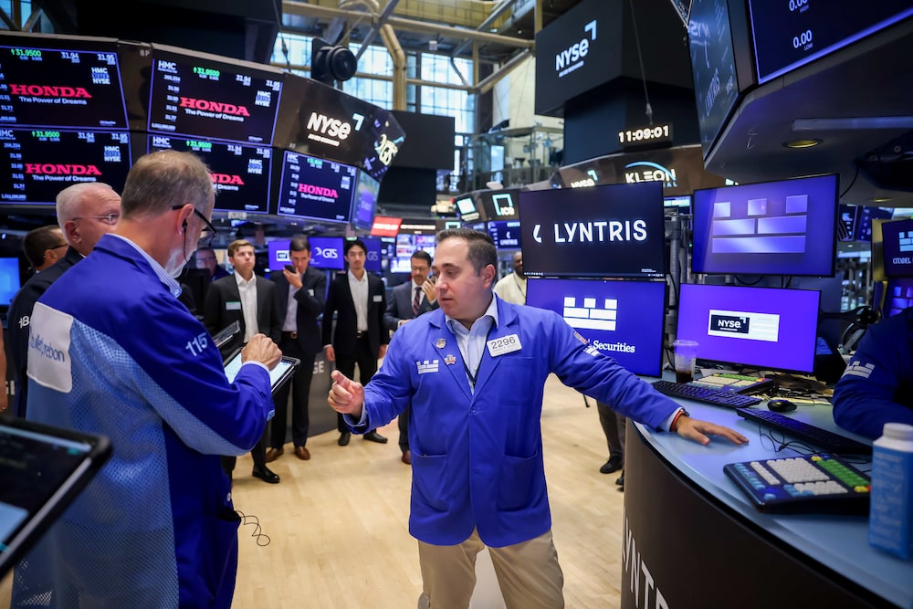 Lyntris Inc. signage as traders work during the company's initial public offering (IPO) on the floor of the New York Stock Exchange (NYSE) in New York, US, on Wednesday, Aug. 19, 2026. Lyntris Inc. shares fell 11% in its trading debut, after the company and some of its shareholders raised $297.5 million in a downsized initial public offering. Photographer: Michael Nagle/Bloomberg Lyntris Inc. signage as traders work during the company's initial public offering (IPO) on the floor of the New York Stock Exchange (NYSE) in New York, US, on Wednesday, Aug. 19, 2026. Lyntris Inc. shares fell 11% in its trading debut, after the company and some of its shareholders raised $297.5 million in a downsized initial public offering. Photographer: Michael Nagle/Bloomberg