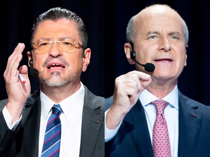 Rodrigo Chaves y José María FigueresFotógrafo: Ezequiel Becerra/AFP/Getty Images Rodrigo Chaves y José María FigueresFotógrafo: Ezequiel Becerra/AFP/Getty Images