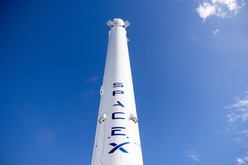 A SpaceX Falcon 9 reusable rocket booster on display outside the company's facilities in Hawthorne, California, US, on Monday, April 13, 2026. SpaceX has filed confidentially for an initial public offering, according to people familiar with the matter, bringing billionaire Elon Musk's rocket, satellite and AI company closer to delivering the biggest-ever listing. Photographer: Ethan Swope/Bloomberg A SpaceX Falcon 9 reusable rocket booster on display outside the company's facilities in Hawthorne, California, US, on Monday, April 13, 2026. SpaceX has filed confidentially for an initial public offering, according to people familiar with the matter, bringing billionaire Elon Musk's rocket, satellite and AI company closer to delivering the biggest-ever listing. Photographer: Ethan Swope/Bloomberg
