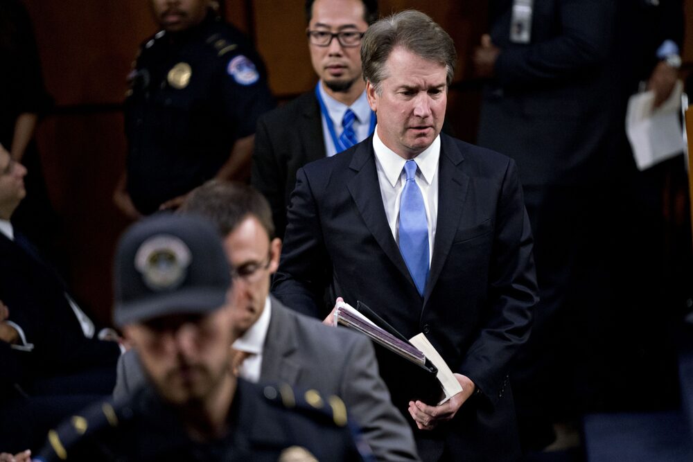 Kavanaugh negó con vehemencia las acusaciones de agresión sexual durante sus audiencias de confirmación en 2018. Fotógrafo: Andrew Harrer/Bloomberg Kavanaugh negó con vehemencia las acusaciones de agresión sexual durante sus audiencias de confirmación en 2018. Fotógrafo: Andrew Harrer/Bloomberg