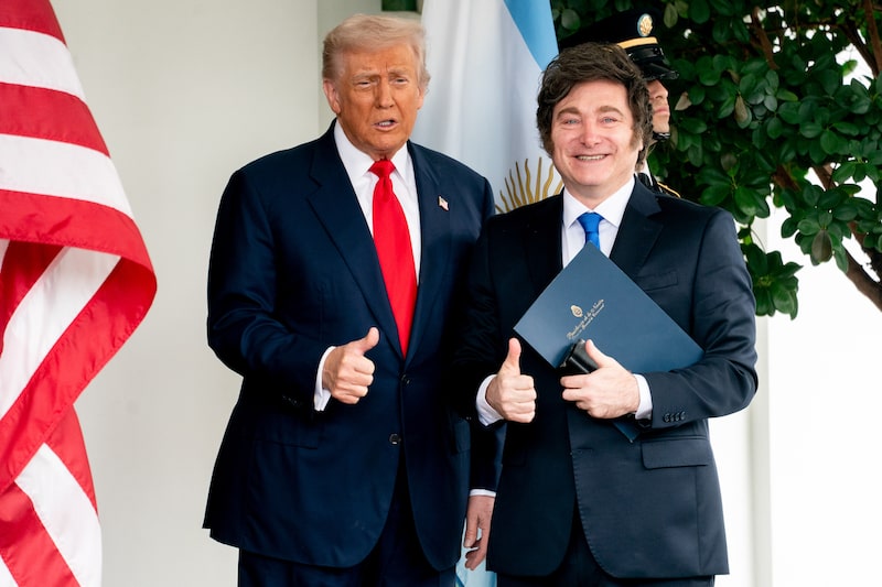 Donald Trump e Javier Milei Donald Trump e Javier Milei