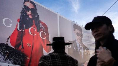 Luxo sob pressão: vendas da Gucci caem 8% no 1º tri com impacto da guerra Luxo sob pressão: vendas da Gucci caem 8% no 1º tri com impacto da guerra