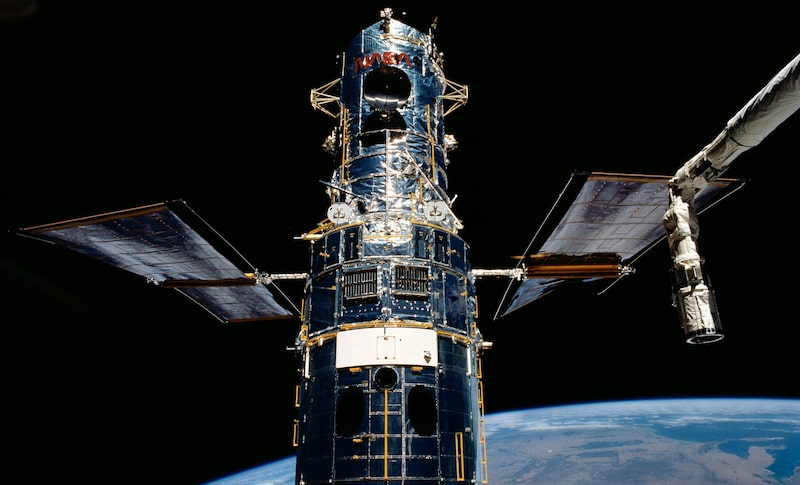 En una imagen referencial, el telescopio espacial Hubble, de la NASA. En una imagen referencial, el telescopio espacial Hubble, de la NASA.