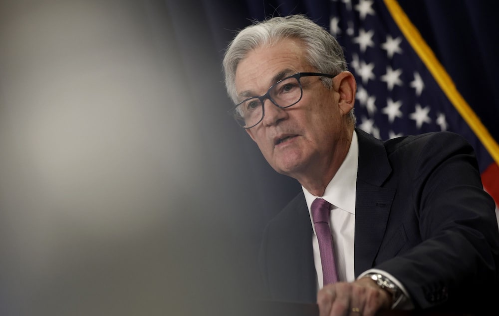 Jerome Powell, presidente de la Reserva Federal de Estados Unidos, habla durante una rueda de prensa tras una reunión del Comité Federal de Mercado Abierto (FOMC) en Washington, el 27 de julio de 2022. Jerome Powell, presidente de la Reserva Federal de Estados Unidos, habla durante una rueda de prensa tras una reunión del Comité Federal de Mercado Abierto (FOMC) en Washington, el 27 de julio de 2022.