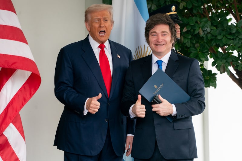 Donald Trump e Javier Milei Donald Trump e Javier Milei
