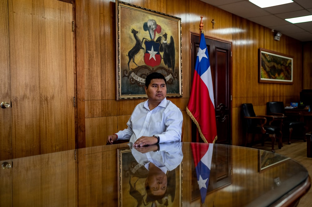 Arica y Parinacota rovernor Diego Paco. Fotógrafo: Cristóbal Olivares/Bloomberg Arica y Parinacota rovernor Diego Paco. Fotógrafo: Cristóbal Olivares/Bloomberg