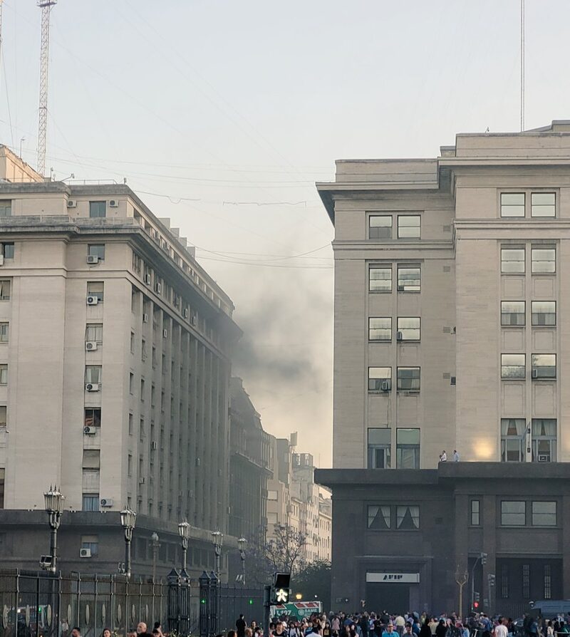 Incendio en el Ministerio de Economía Incendio en el Ministerio de Economía