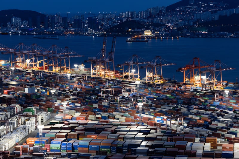 Busan Port Terminal As Trade Figures Announced Busan Port Terminal As Trade Figures Announced
