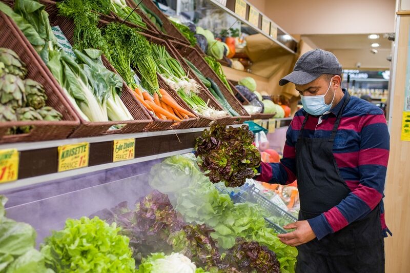 Imagen de un supermercado. Imagen de un supermercado.