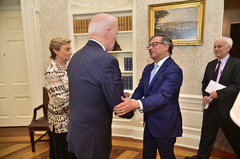 Los presidentes de Colombia y Estados Unidos se reunieron el jueves 20 de abril de 2023 en Washington, Estados Unidos. Los presidentes de Colombia y Estados Unidos se reunieron el jueves 20 de abril de 2023 en Washington, Estados Unidos.