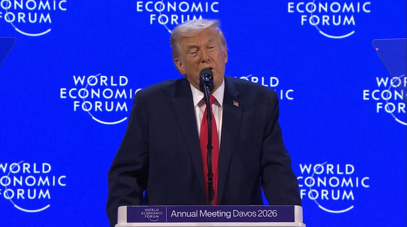 Trump in Davos - captura de pantalla Trump in Davos - captura de pantalla