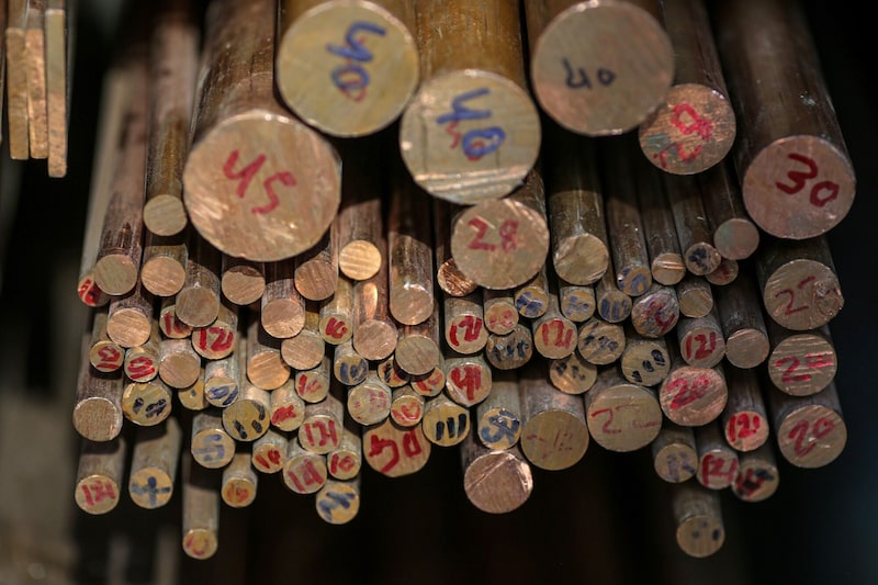 Copper and brass displayed at wholesale metal dealer in Mumbai, India, on Thursday, Feb. 25, 2021. Photographer: Dhiraj Singh/Bloomberg Copper and brass displayed at wholesale metal dealer in Mumbai, India, on Thursday, Feb. 25, 2021. Photographer: Dhiraj Singh/Bloomberg