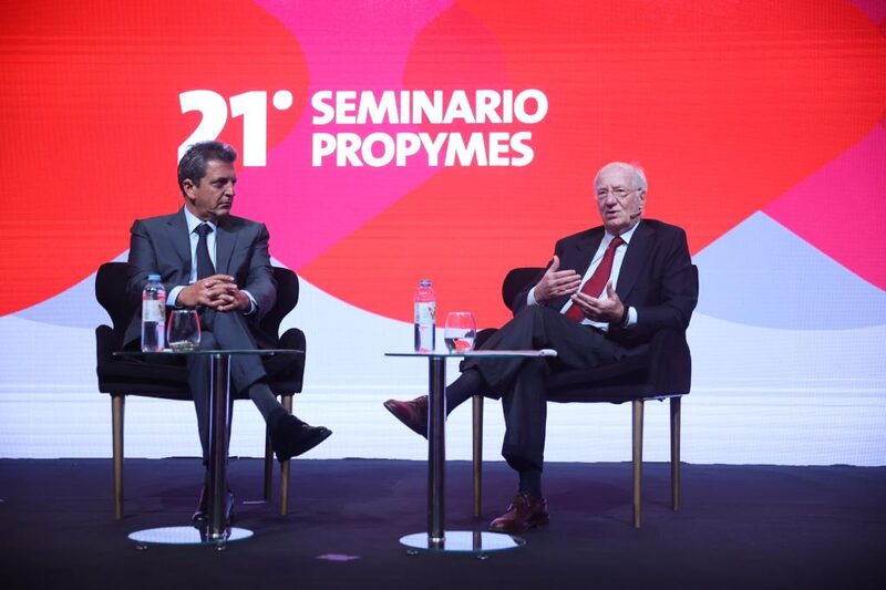 El ministro de Economía participó de un panel junto al CEO y presidente del Grupo Techint, Paolo Rocca El ministro de Economía participó de un panel junto al CEO y presidente del Grupo Techint, Paolo Rocca