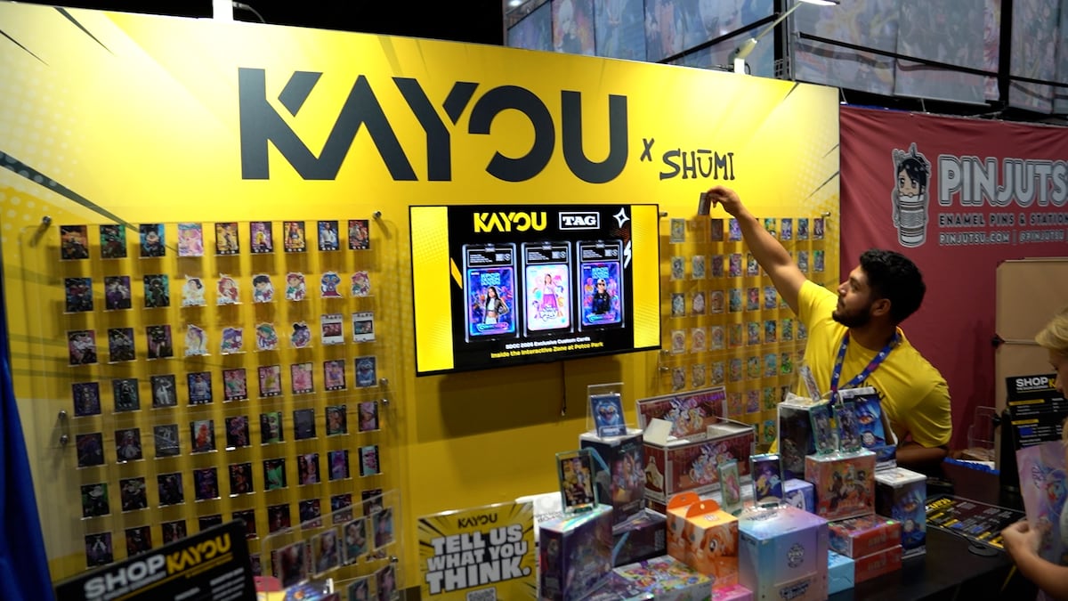 El stand de Kayou en el interior del Centro de Convenciones durante la San Diego Comic-Con 2026. Fotografia: Kayou