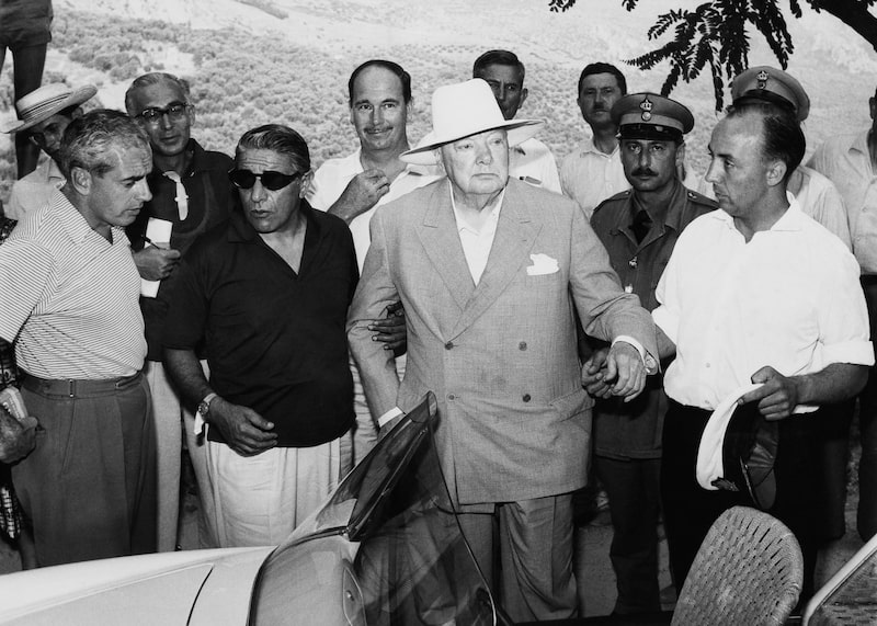 Winston Churchill y Aristotle Onassis. 29 de julio de 1959. Winston Churchill y Aristotle Onassis. 29 de julio de 1959.