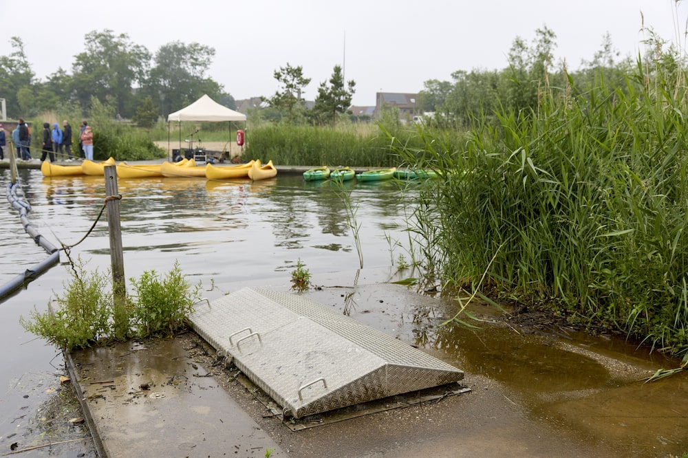 Un alivio para desbordamiento en el parque público de Houtdok en Gante, Bélgica.Fotografia: Ksenia Kuleshova/Bloomberg Un alivio para desbordamiento en el parque público de Houtdok en Gante, Bélgica.Fotografia: Ksenia Kuleshova/Bloomberg