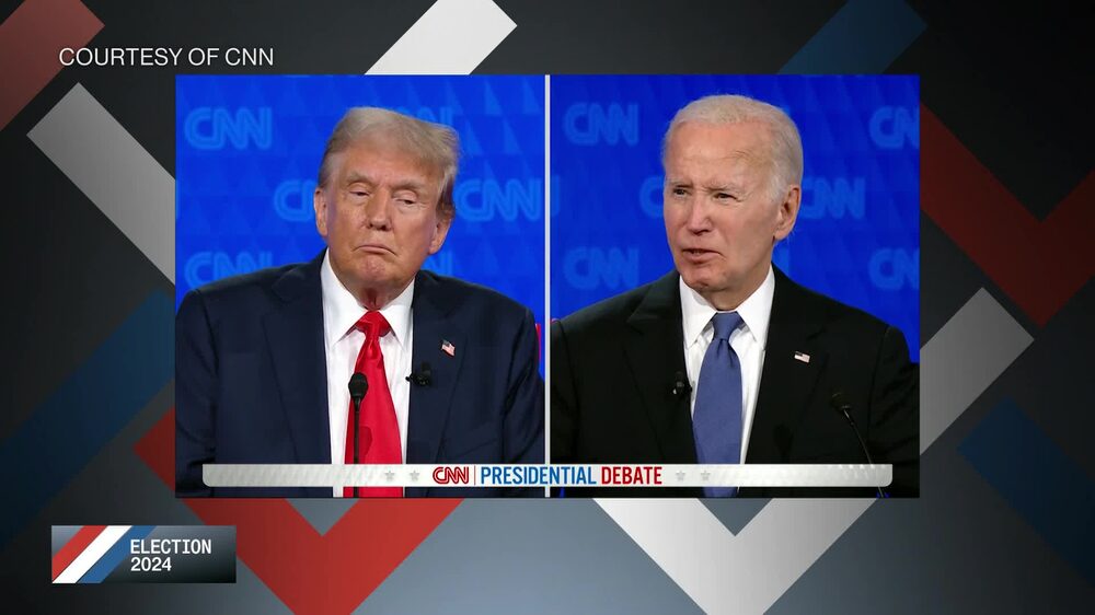 "Usted tiene la moral de un gato callejero", le dijo Biden a Trump.  "Usted tiene la moral de un gato callejero", le dijo Biden a Trump.