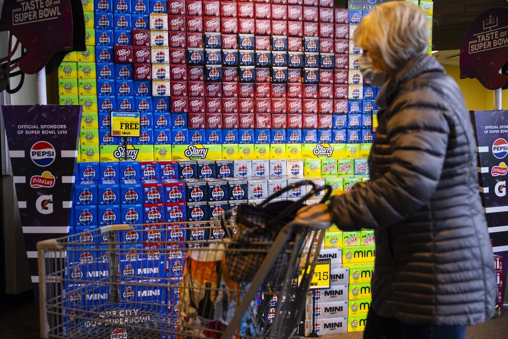 PepsiCo products at a supermarket in Latham, New York. PepsiCo products at a supermarket in Latham, New York.