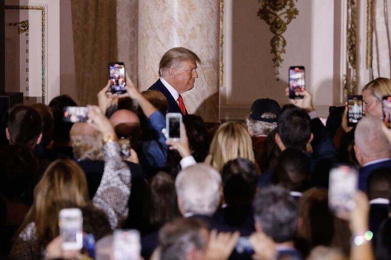 Donald Trump en el club Mar-a-Lago en Palm Beach, el 15 de noviembre. Donald Trump en el club Mar-a-Lago en Palm Beach, el 15 de noviembre.