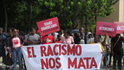 Descendientes de haitianos en Dominicana protestan contra la desnacionalización Descendientes de haitianos en Dominicana protestan contra la desnacionalización