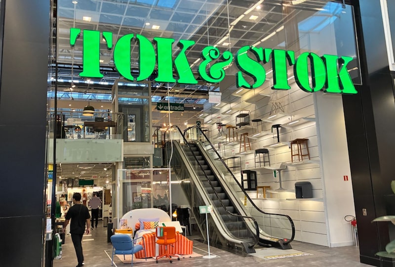 Tok&Stok em Balneário Camboriú. Marca do Grupo Toky Tok&Stok em Balneário Camboriú. Marca do Grupo Toky